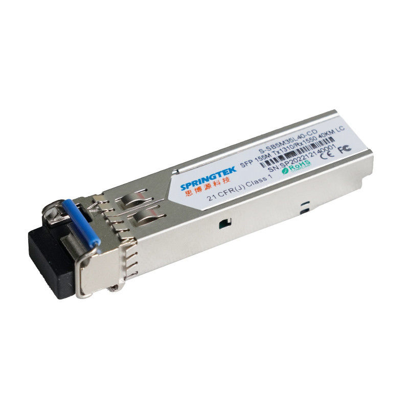 Ethernet SFP BIDI 40km 1310/1550nm 155M SM LC DFB DOM optische zendontvangermodule
