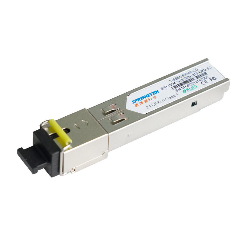 155M BIDI SFP Compatibele Cisco Module TX1550nm/RX1310nm 40KM Optische de Zendontvangermodule van Sc DDM