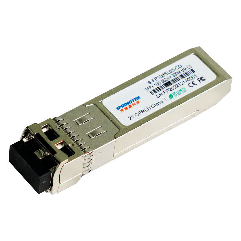 de Optische Zendontvanger van 10G SFP+SR, LC-schakelaar, 850nm voor maximaal 300m over MMF