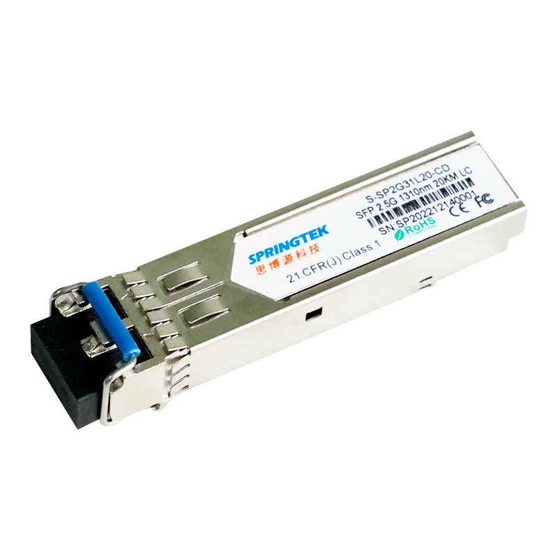 Compatibele Cisco/Juniper/HP/Arista SMF 2.5G LC 1310nm 20km met Optische de Zendontvangersmodule van DDM SFP