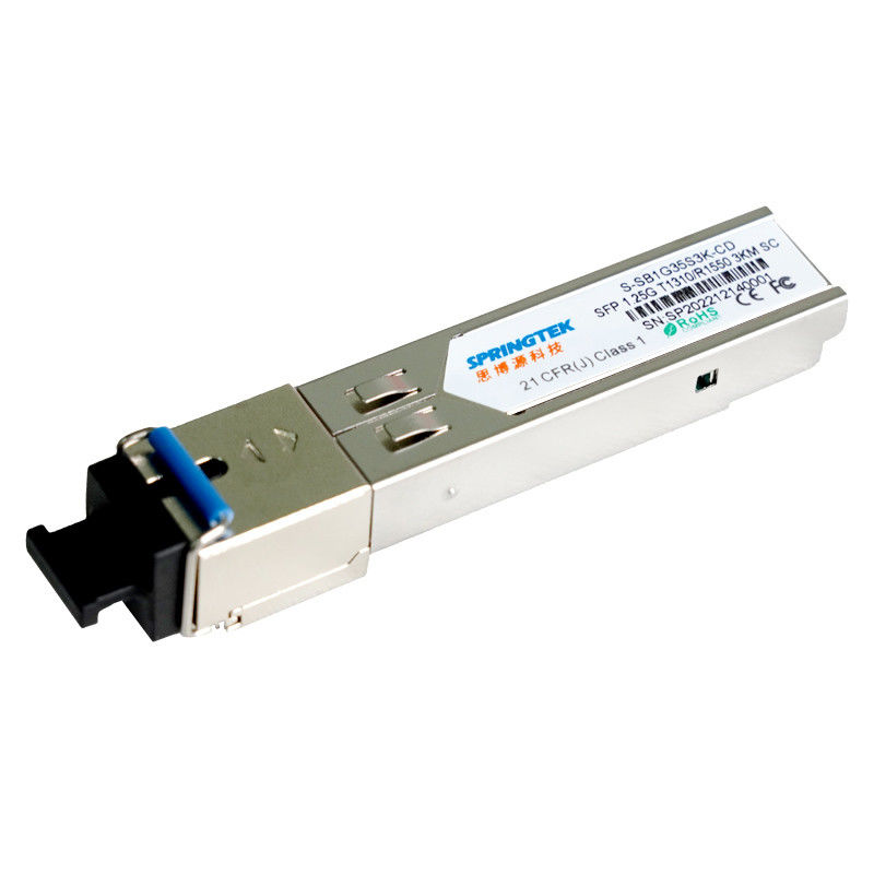 OEM 1.25G de Compatibele Zendontvanger BIDI T1310/R1550nm van Sc SFP met DDM 3km Optische Zendontvangermodule