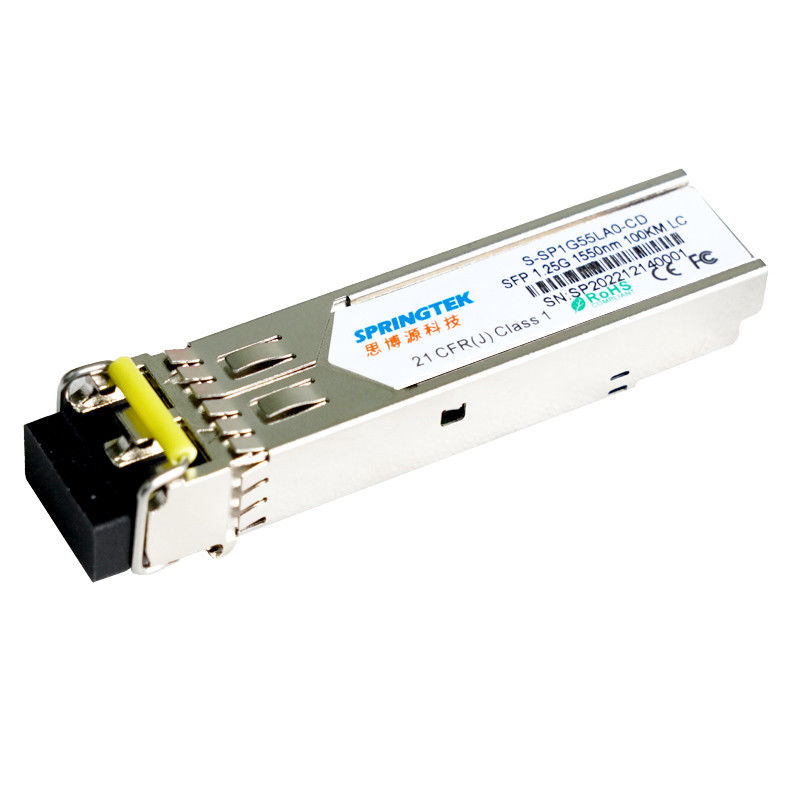 De Duplex Optische Module Compatibel Cisco van Springtek s-sp1g55la0-CD 1.25G 1550nm LC 100km Vezelzendontvangers