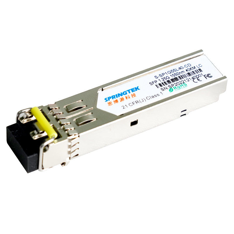 SFP 1.25G 1550nm 40km Optische Zendontvangersmodule LC SMF met de Compatibele Jeneverbes van DDM