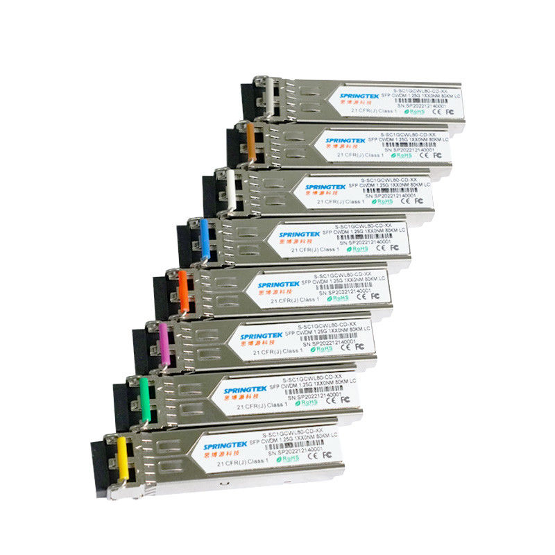 Compatibel Transceive SFP LC ER Zr ZR+ van 1.25G CWDM1270~1610nm met de Optische Module van DDM