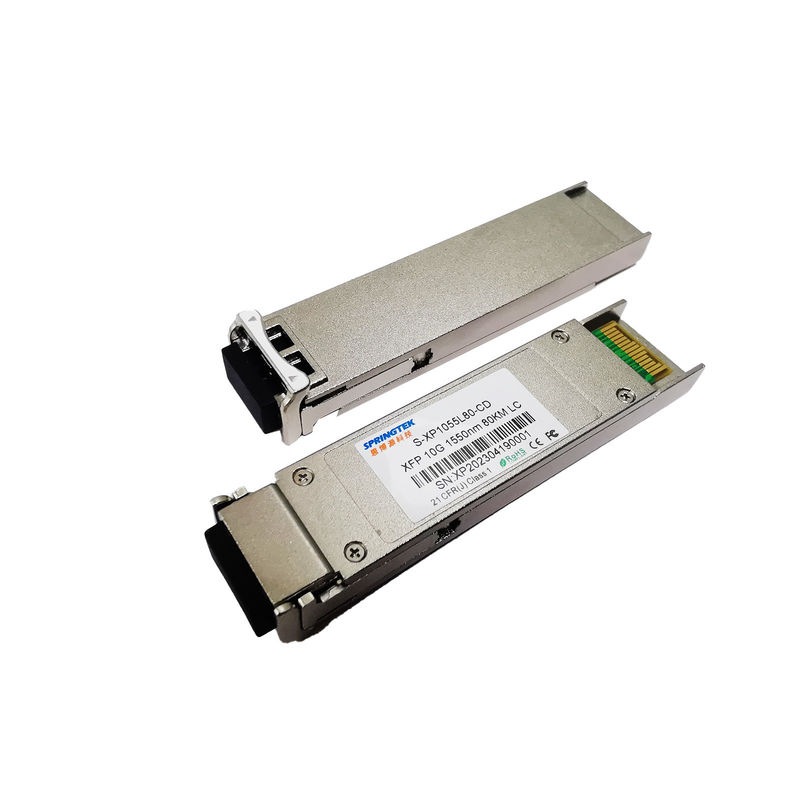 De Zendontvanger Dubbele Duplex 80km 1550nm van Zr SMF 10G XFP van vezel Optische Compatibele Ethernet LC XFP